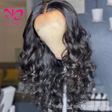 REINE  double drawn human hair HD lace front wigs natural,blonde lace front wig human hair,13*4 lace frontal wig human hair